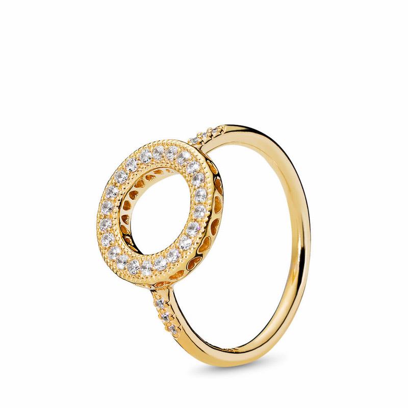 Pandora Shine™ Hearts of PANDORA Halo Stackable Ring Gold Egypt PM5674812